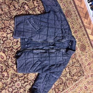 Free People Dolman Quilted Jacket Black
